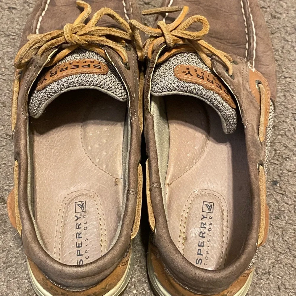Womens Sperry Top-Sider Angelfish Tan Brown‎ Boat Shoes Size 7 STS90547